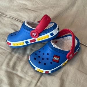 Toddler/Kids Lego Fuzzy Lined Crocs